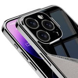 Apple iPhone 14 Pro Kılıf Ultra İnce Kamera Korumalı PC + Deri Arka Yüzey Zore X-Pro Kapak