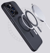 Apple iPhone 14 Pro Kılıf Wireless Şarj Özellikli Zore Hibrit M-safe Kapak