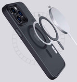 Apple iPhone 14 Pro Kılıf Wireless Şarj Özellikli Zore Hibrit M-safe Kapak