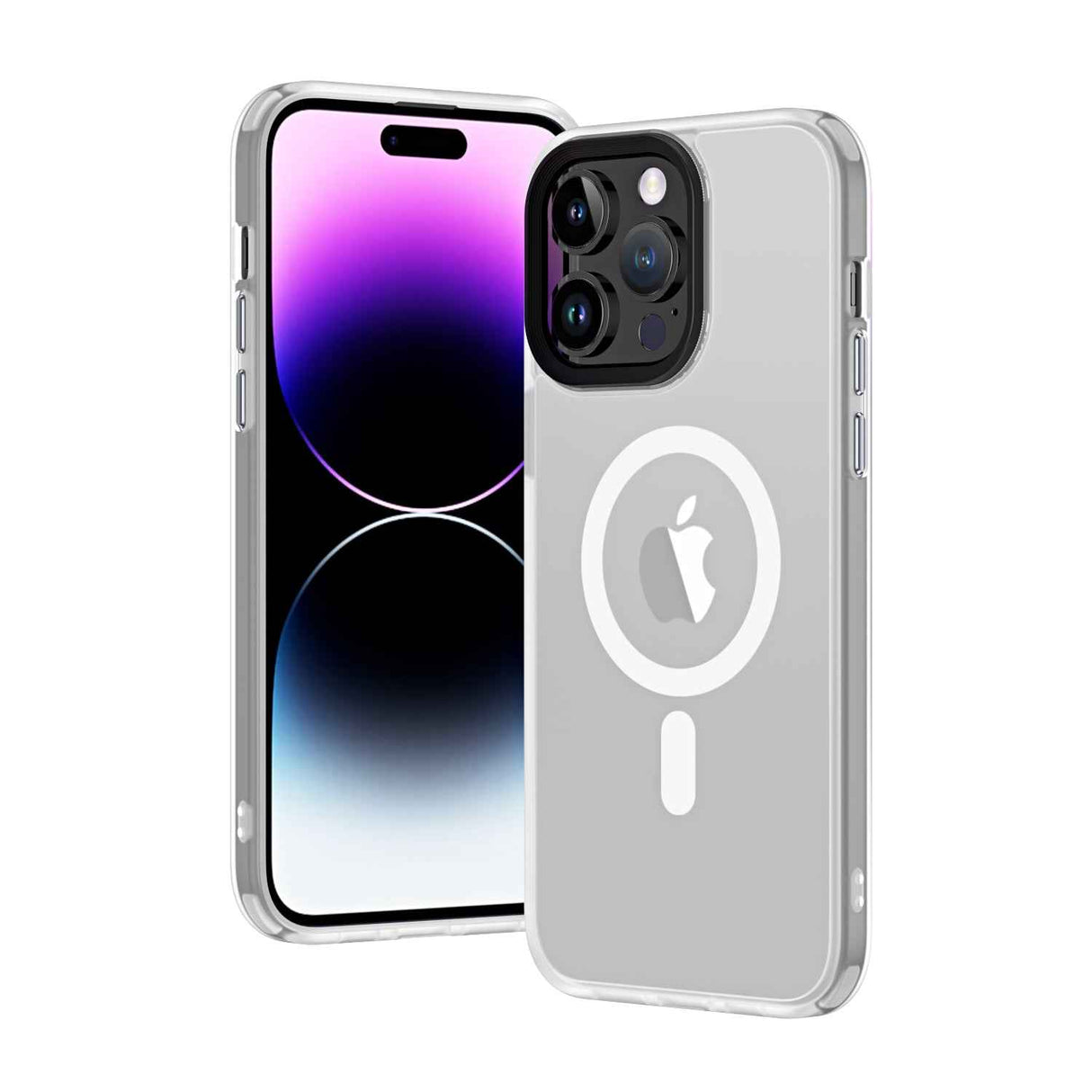 Apple iPhone 14 Pro Kılıf Wireless Şarj Özellikli Zore Hibrit M-safe Kapak
