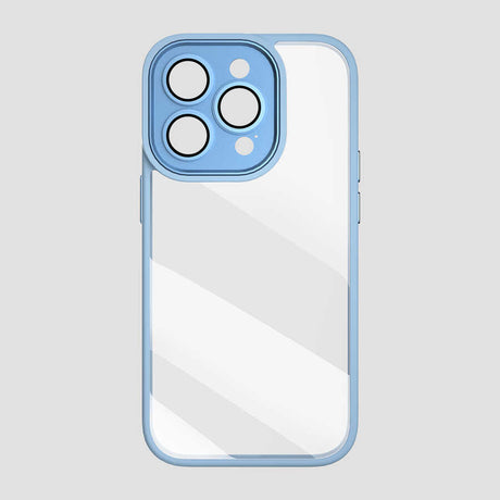 Apple iPhone 14 Pro Kılıf Wiwu VCC-104 Lens Korumalı Renkli Kenar Arkası Şeffaf Vivid Clear Kapak