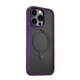 Apple iPhone 14 Pro Kılıf Wiwu ZMM-010 M-safe Şarj Özellikli Parmak İzi Bırakmayan Mat Transparan Standlı Kapak