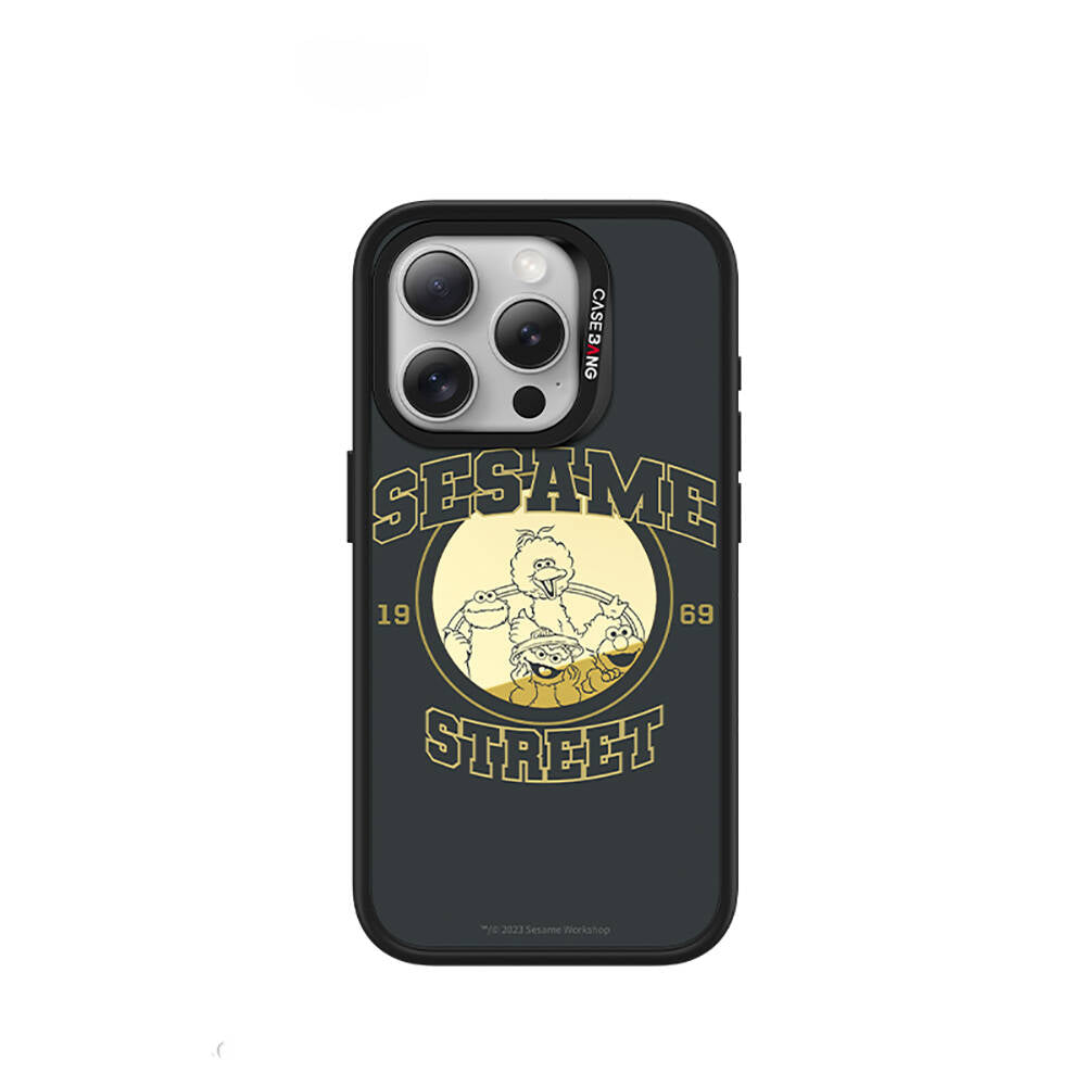 Apple iPhone 14 Pro M-safe Şarj Özellikli Casebang Sesame Street Serisi Mıknatıslı Arka Panel
