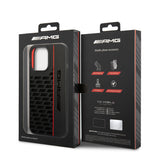 Apple iPhone 14 Pro Max Kılıf AMG M-safe Şarj Özellikli Liquid Silikon Karbon Dizayn Kapak