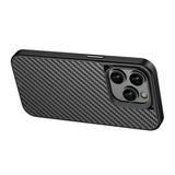 Apple iPhone 14 Pro Max Kılıf Aramid Karbon Fiber M-safe Özellikli Wlons Radison Kapak