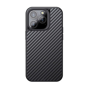 Apple iPhone 14 Pro Max Kılıf Aramid Karbon Fiber M-safe Özellikli Wlons Radison Kapak
