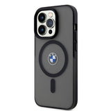 Apple iPhone 14 Pro Max Kılıf BMW M-safe Şarj Özellikli Transparan Logolu İmza Dizayn Kapak