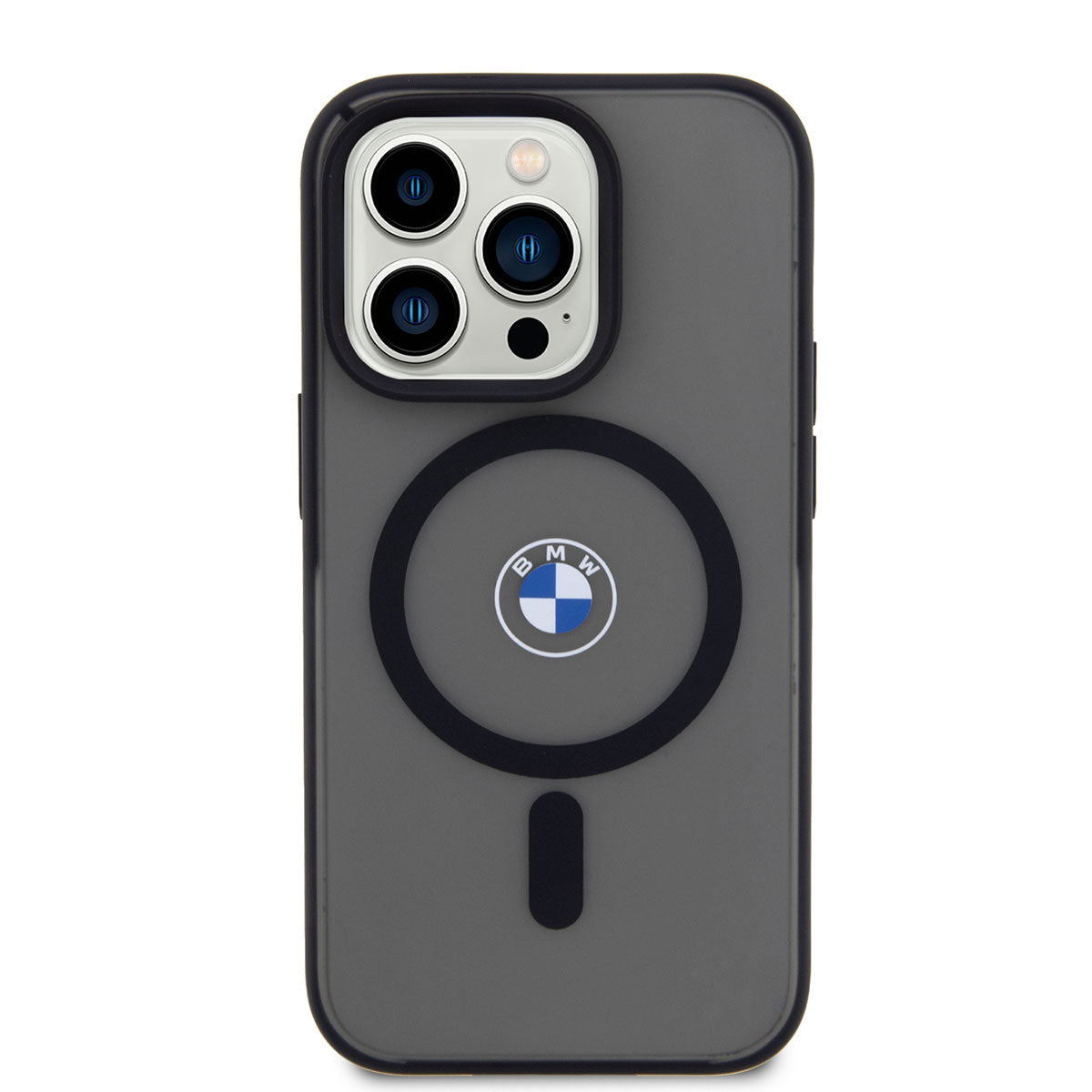 Apple iPhone 14 Pro Max Kılıf BMW M-safe Şarj Özellikli Transparan Logolu İmza Dizayn Kapak