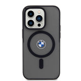 Apple iPhone 14 Pro Max Kılıf BMW M-safe Şarj Özellikli Transparan Logolu İmza Dizayn Kapak