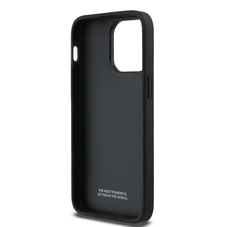 Apple iPhone 14 Pro Max Kılıf BMW Orjinal Lisanslı Karbon Fiber Tasarımlı ve Metal Logolu PU Deri Kapak