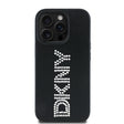 Apple iPhone 14 Pro Max Kılıf DKNY Orjinal Lisanslı Taşlı DKNY Yazılı Metalik Rhinestones PU Deri Kapak