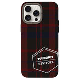 Apple iPhone 14 Pro Max Kılıf Ekose Desenli Youngkit Gezhi Serisi Kapak