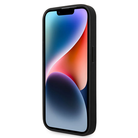 Apple iPhone 14 Pro Max Kılıf Ferrari M-safe Şarj Özellikli Deri Delikli Dikişli Dizayn Kapak