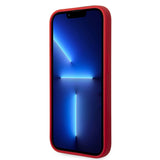 Apple iPhone 14 Pro Max Kılıf Ferrari M-safe Şarj Özellikli Silikon Metal Logo Dizayn Kapak