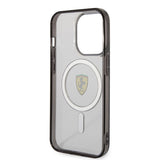 Apple iPhone 14 Pro Max Kılıf Ferrari M-safe Şarj Özellikli Transparan Dizayn Kapak