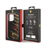 Apple iPhone 14 Pro Max Kılıf Ferrari Orjinal Lisanslı Baskı Logolu Çimen Desenli Kapak