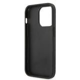 Apple iPhone 14 Pro Max Kılıf Ferrari Orjinal Lisanslı Metal Logolu Deri Delikli Dikişli Dizayn Kapak