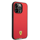 Apple iPhone 14 Pro Max Kılıf Ferrari Orjinal Lisanslı PU Deri İtalyan Bayrak Dizayn Kapak
