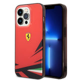 Apple iPhone 14 Pro Max Kılıf Ferrari Sarı İtalyan Bayrak Baskılı Dizayn Kapak
