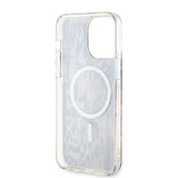 Apple iPhone 14 Pro Max Kılıf GUESS M-safe Şarj Özellikli Leopar Desenli Kapak