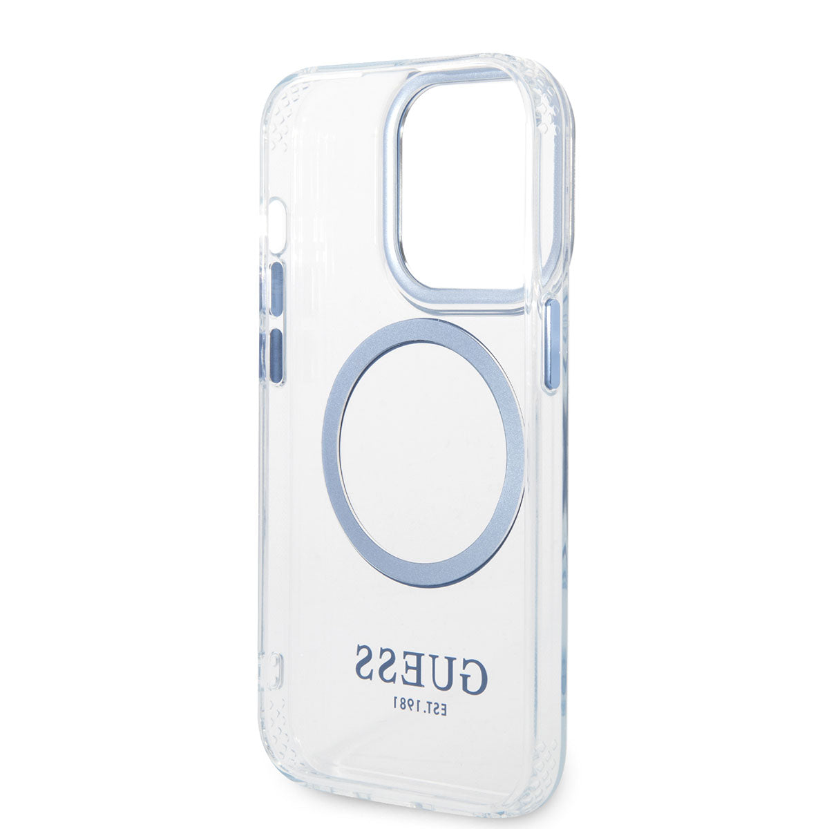 Apple iPhone 14 Pro Max Kılıf GUESS M-safe Şarj Özellikli Metal Kamera Çerçeveli Kapak