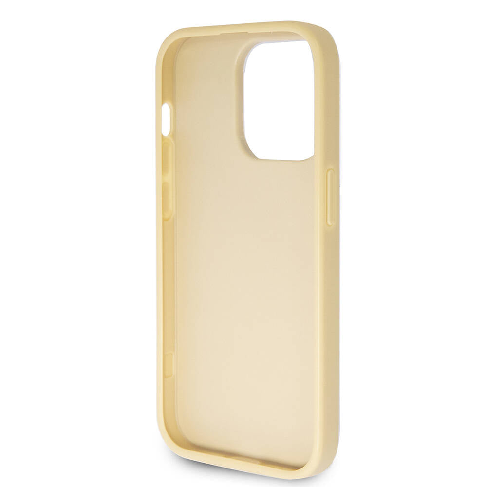 Apple iPhone 14 Pro Max Kılıf Guess Orjinal Lisanslı 4G Büyük Metal Logolu Glitter Kapak