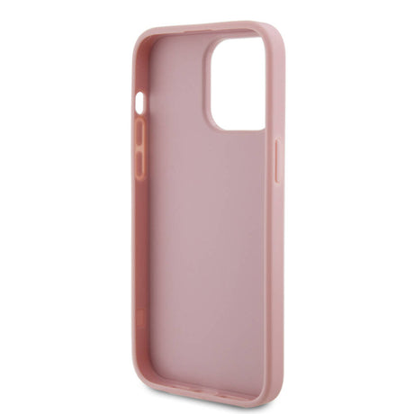 Apple iPhone 14 Pro Max Kılıf Guess Orjinal Lisanslı 4G Büyük Metal Logolu Glitter Kapak
