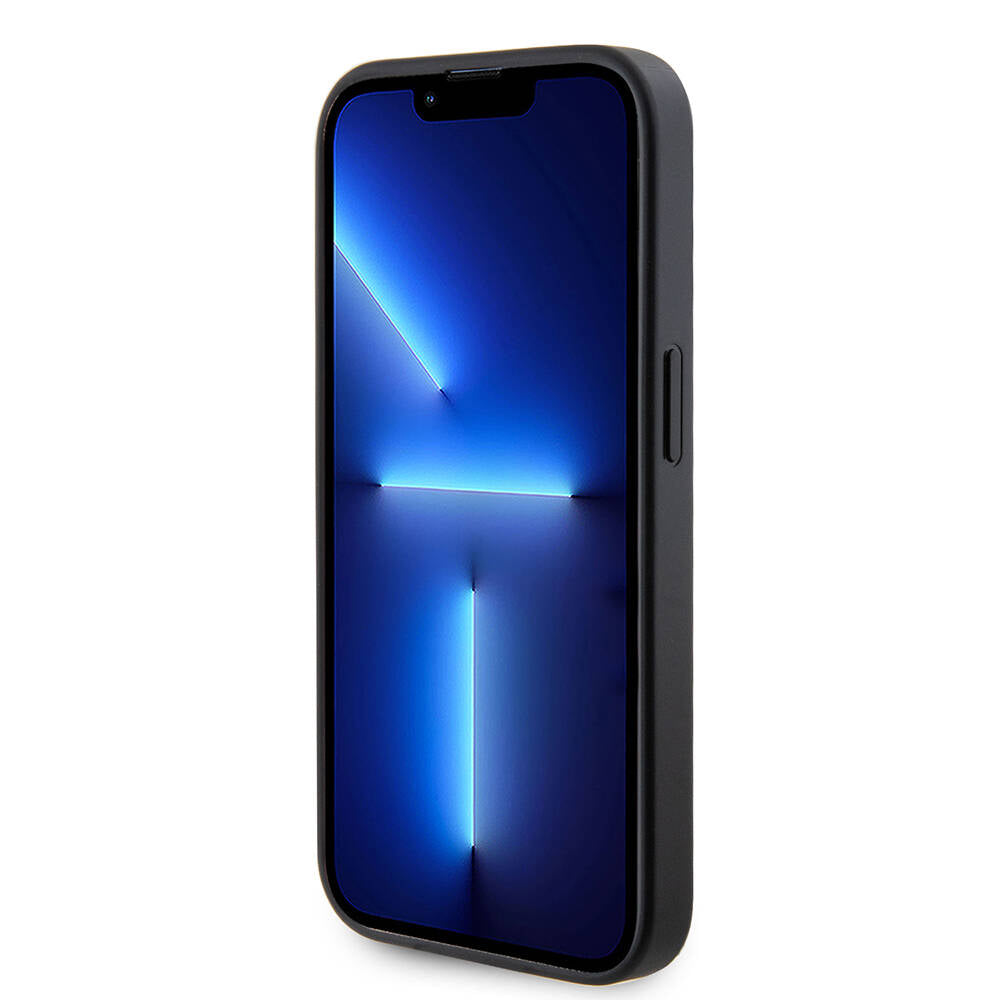 Apple iPhone 14 Pro Max Kılıf Guess Orjinal Lisanslı Deri 4G Metal Logo Strass Kapak
