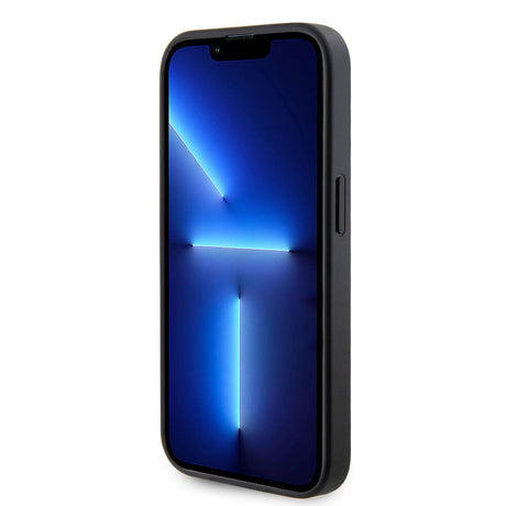 Apple iPhone 14 Pro Max Kılıf Guess Orjinal Lisanslı Deri 4G Metal Logo Strass Kapak