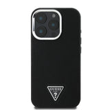 Apple iPhone 14 Pro Max Kılıf Guess Orjinal Lisanslı M-safe Şarj Özellikli Grained Triangle Kapak