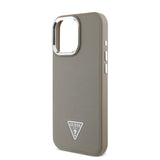 Apple iPhone 14 Pro Max Kılıf Guess Orjinal Lisanslı M-safe Şarj Özellikli Grained Triangle Kapak