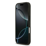 Apple iPhone 17 Kılıf Guess Orjinal Lisanslı M-safe Şarj Özellikli Taneli Çiçek Tasarımlı Metal Yazı Logolu Kapak