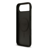 Apple iPhone 17 Air Kılıf Guess Orjinal Lisanslı M-safe Şarj Özellikli Taneli Çiçek Tasarımlı Metal Yazı Logolu Kapak