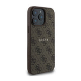Apple iPhone 14 Pro Max Kılıf Guess Orjinal Lisanslı M-safe Şarj Özellikli 4G Desen Yazı Logolu Kapak