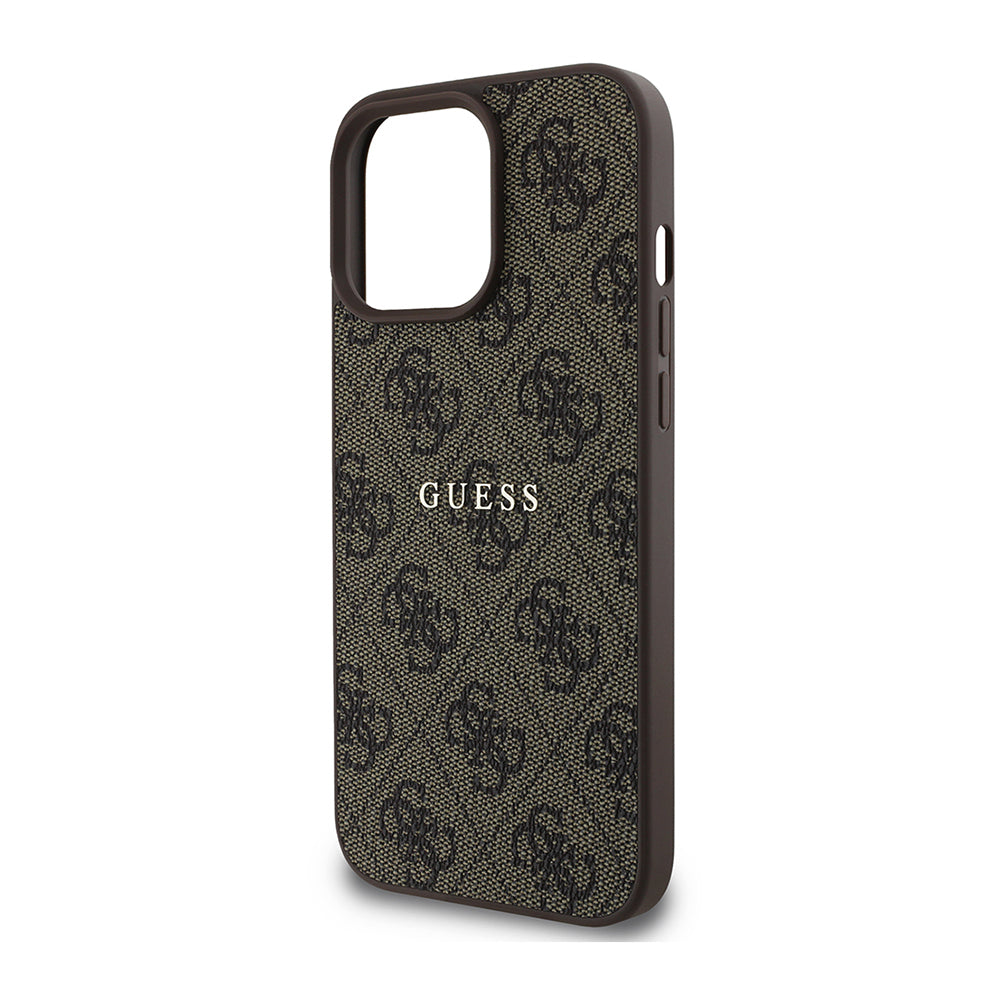 Apple iPhone 14 Pro Max Kılıf Guess Orjinal Lisanslı M-safe Şarj Özellikli 4G Desen Yazı Logolu Kapak