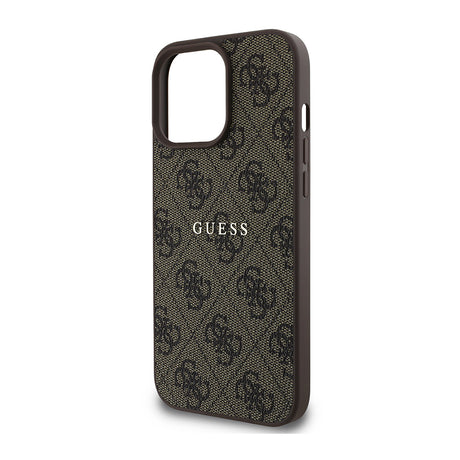 Apple iPhone 14 Pro Max Kılıf Guess Orjinal Lisanslı M-safe Şarj Özellikli 4G Desen Yazı Logolu Kapak