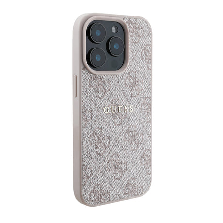 Apple iPhone 14 Pro Max Kılıf Guess Orjinal Lisanslı M-safe Şarj Özellikli 4G Desen Yazı Logolu Kapak