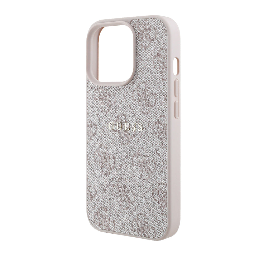 Apple iPhone 14 Pro Max Kılıf Guess Orjinal Lisanslı M-safe Şarj Özellikli 4G Desen Yazı Logolu Kapak