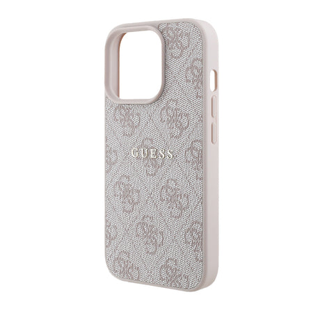 Apple iPhone 14 Pro Max Kılıf Guess Orjinal Lisanslı M-safe Şarj Özellikli 4G Desen Yazı Logolu Kapak