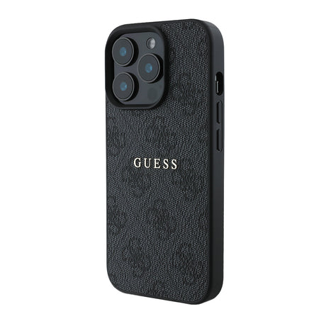 Apple iPhone 14 Pro Max Kılıf Guess Orjinal Lisanslı M-safe Şarj Özellikli 4G Desen Yazı Logolu Kapak