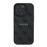 Apple iPhone 14 Pro Max Kılıf Guess Orjinal Lisanslı M-safe Şarj Özellikli 4G Desen Yazı Logolu Kapak