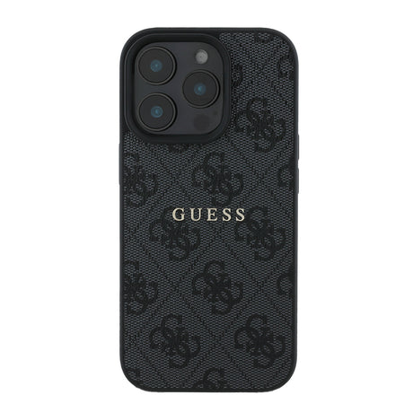 Apple iPhone 14 Pro Max Kılıf Guess Orjinal Lisanslı M-safe Şarj Özellikli 4G Desen Yazı Logolu Kapak
