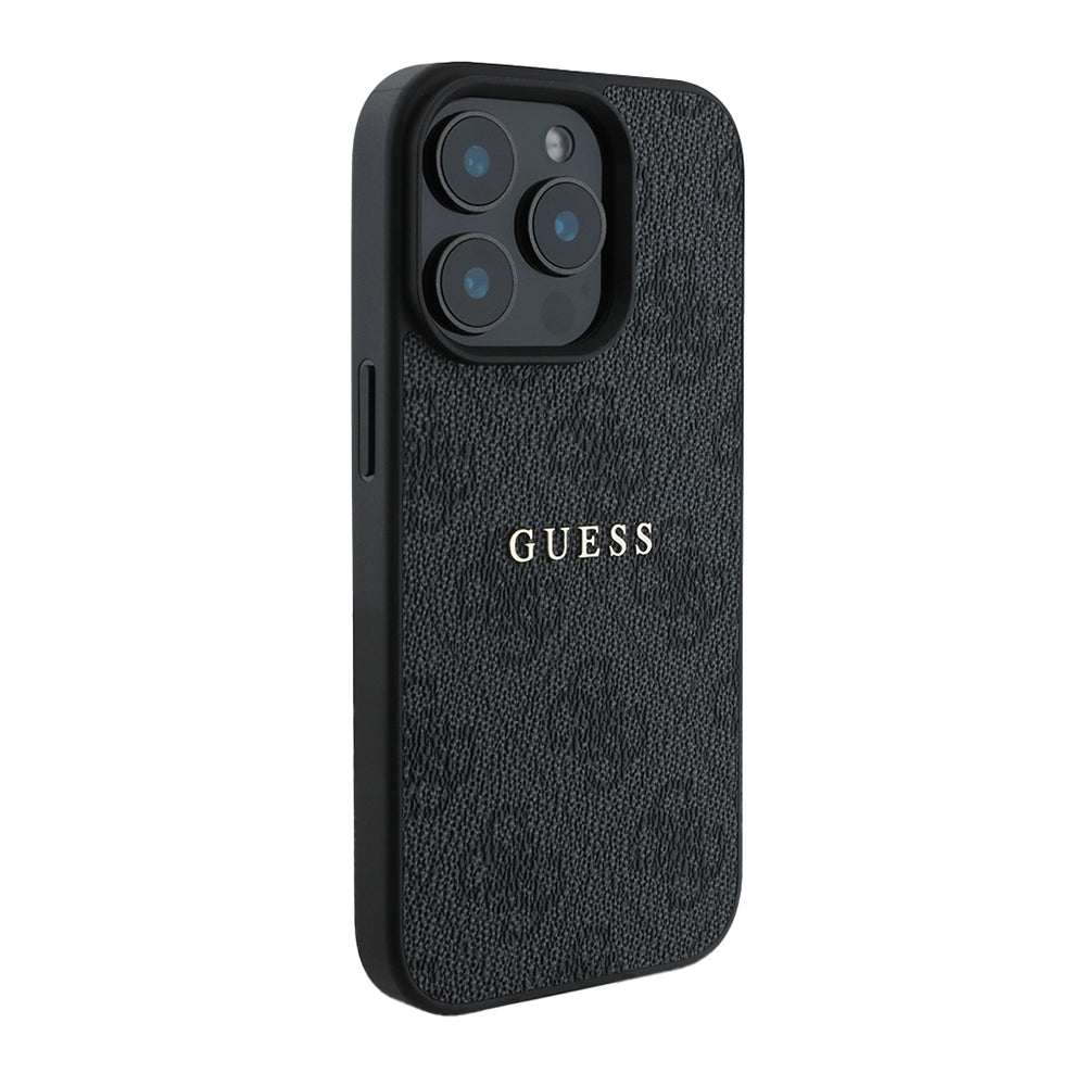 Apple iPhone 14 Pro Max Kılıf Guess Orjinal Lisanslı M-safe Şarj Özellikli 4G Desen Yazı Logolu Kapak