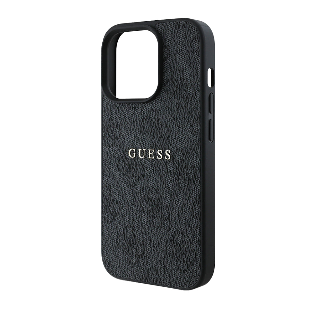Apple iPhone 14 Pro Max Kılıf Guess Orjinal Lisanslı M-safe Şarj Özellikli 4G Desen Yazı Logolu Kapak