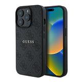 Apple iPhone 14 Pro Max Kılıf Guess Orjinal Lisanslı M-safe Şarj Özellikli 4G Desen Yazı Logolu Kapak