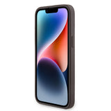 Apple iPhone 14 Pro Max Kılıf Guess Orjinal Lisanslı M-safe Şarj Özellikli PU Halkalı 4G Desenli Yazı Logolu Kapak