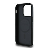 Apple iPhone 14 Pro Max Kılıf Guess Orjinal Lisanslı M-safe Şarj Özellikli Sıcak Baskılı Üçgen Logolu PU Deri Peony Kapak