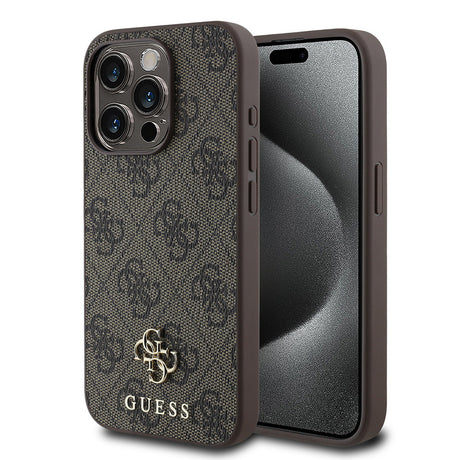 Apple iPhone 14 Pro Max Kılıf Guess Orjinal Lisanslı M-safe Şarj Özellikli Small 4G Classic Kapak