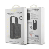 Apple iPhone 14 Pro Max Kılıf Guess Orjinal Lisanslı M-safe Şarj Özellikli Yazı Logolu 4G Desenli Kapak + Powerbank 5000mAh 2in1 Set