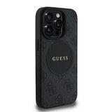 Apple iPhone 14 Pro Max Kılıf Guess Orjinal Lisanslı M-safe Şarj Özellikli Yazı Logolu Circle Classic Kapak